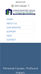 Mobile Screenshot of lowcountrylegalvolunteers.com